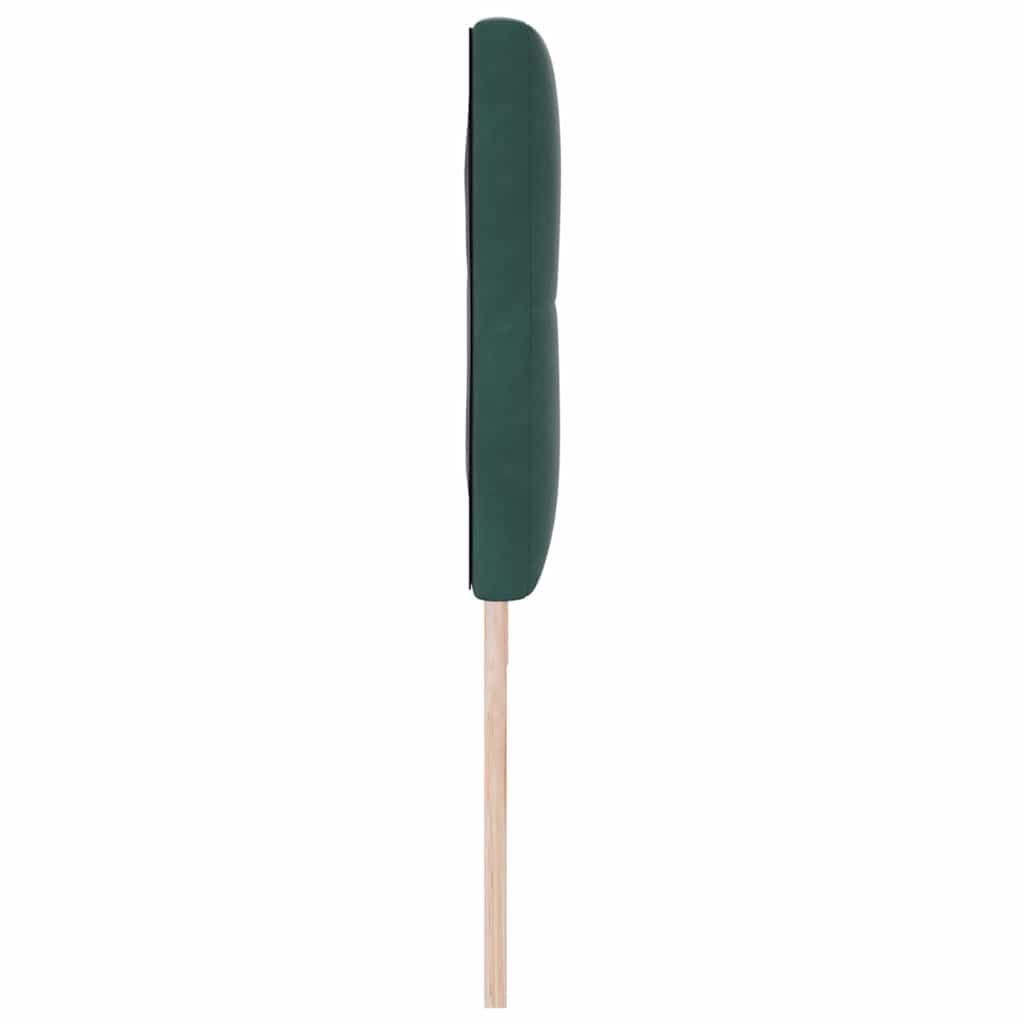 vidaXL LED Kopfteil mit LED-Lichtleisten Grün 180 cm Polyester