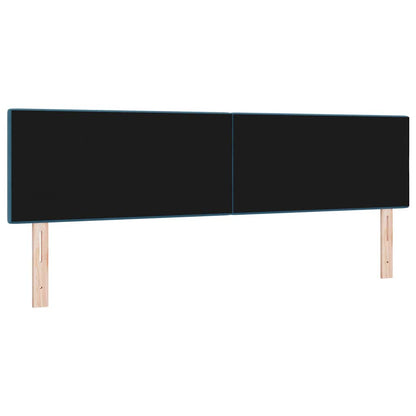 vidaXL LED Kopfteil mit LED-Lichtleisten Blau 180 cm Polyester