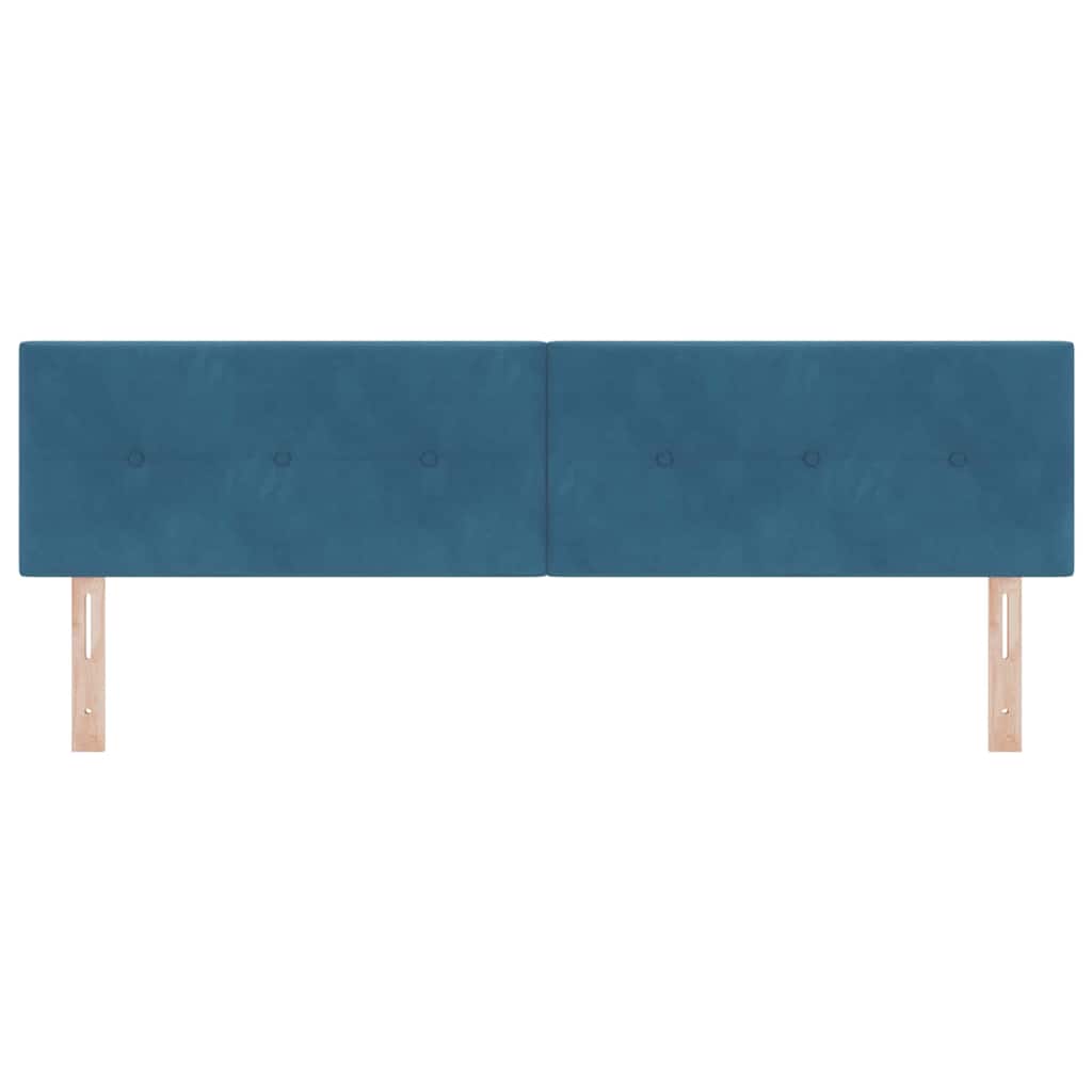 vidaXL LED Kopfteil mit LED-Lichtleisten Blau 180 cm Polyester