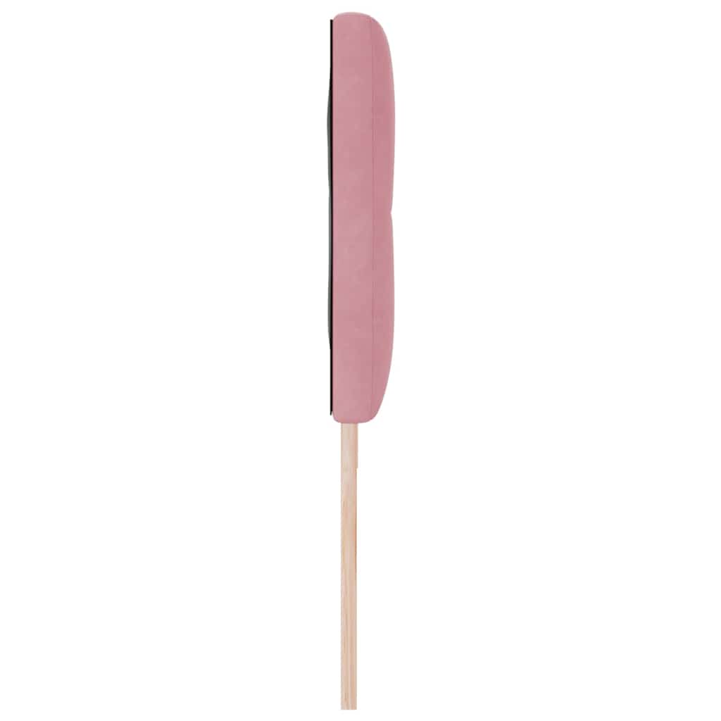 vidaXL LED Kopfteil mit LED-Lichtleisten Rosa 180 cm Polyester