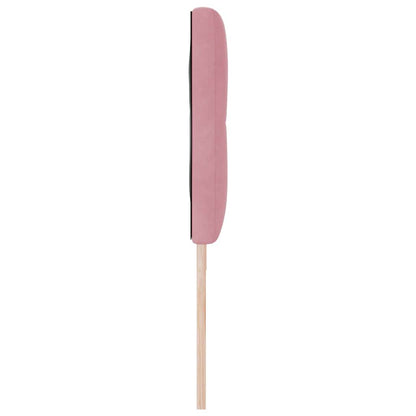 vidaXL LED Kopfteil mit LED-Lichtleisten Rosa 180 cm Polyester