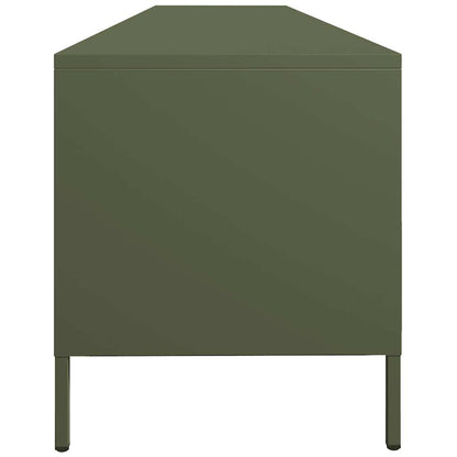 vidaXL TV-Schrank Olivgrün 202x39x43,5 cm Kaltgewalzter Stahl
