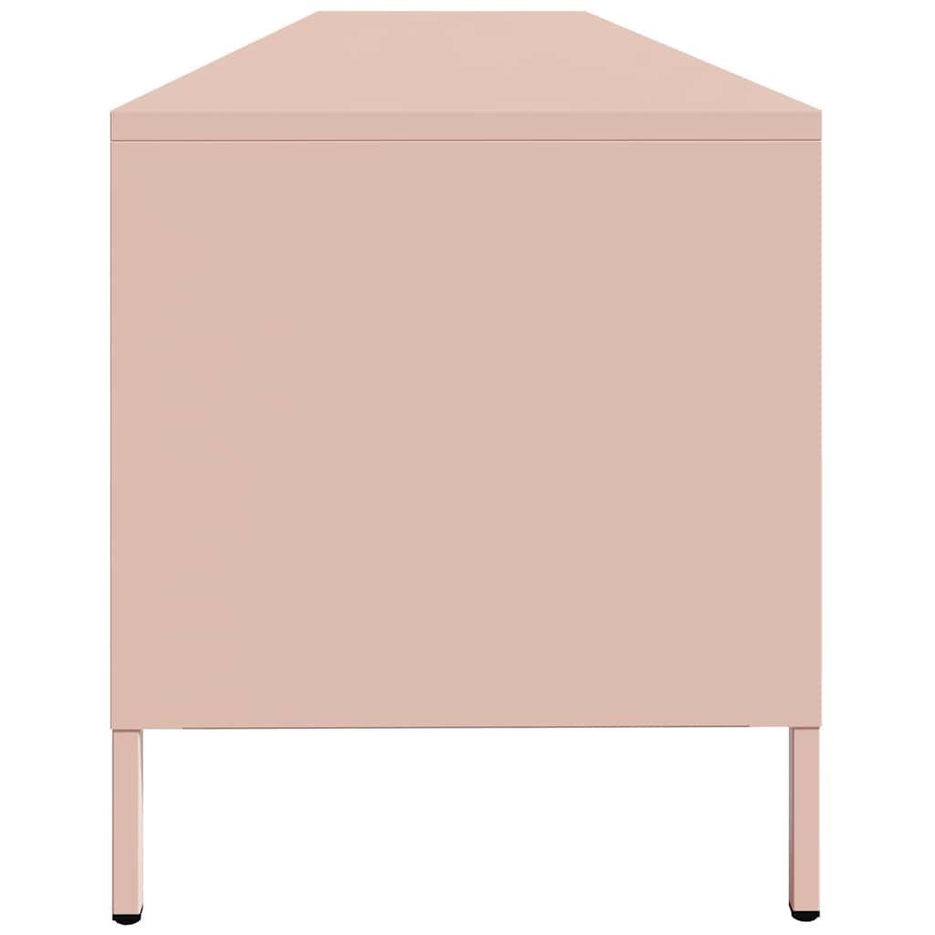 Meuble TV vidaXL rose 202x39x43,5 cm acier laminé à froid