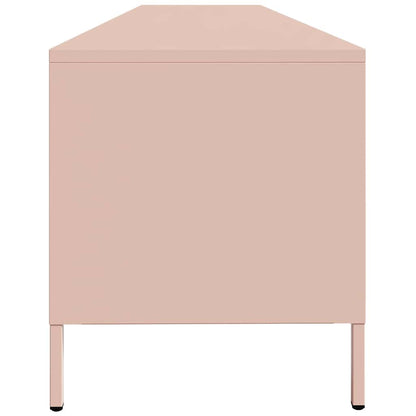 Meuble TV vidaXL rose 202x39x43,5 cm acier laminé à froid
