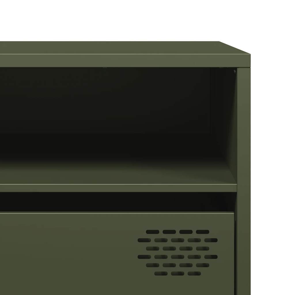 vidaXL TV-Schrank Olivgrün 202x39x43,5 cm Kaltgewalzter Stahl