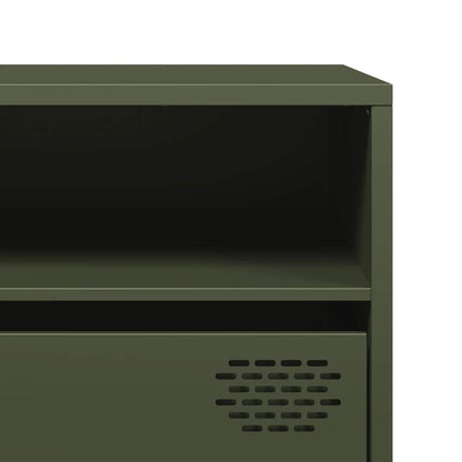 vidaXL TV-Schrank Olivgrün 202x39x43,5 cm Kaltgewalzter Stahl