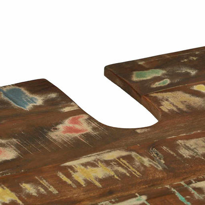 Badezimmermöbel-Set mit Regal 2 pcs Massives upgecyceltes Holz