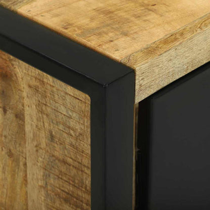 Badezimmermöbel-Set mit Regal 2 pcs Braun Massives Mangoholz