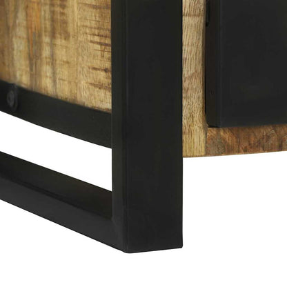 vidaXL Badezimmermöbel-Set mit Regal 2 pcs Braun Massives Mangoholz