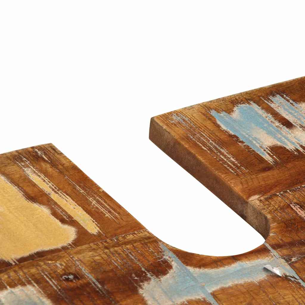 Badezimmermöbel-Set mit Regal 2 pcs Massives upgecyceltes Holz