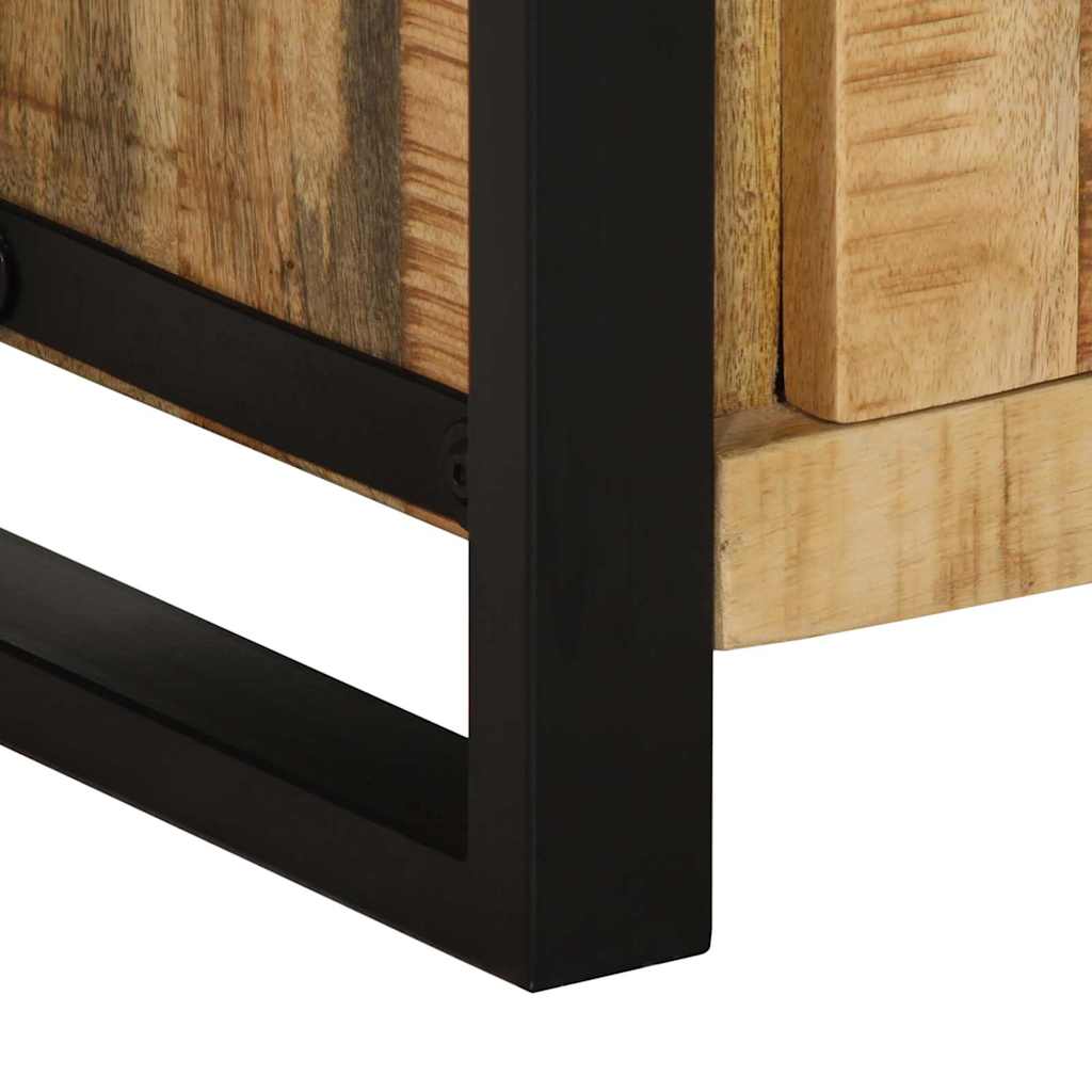 vidaXL Badezimmermöbel Set mit Regal 3 pcs Braun Massivholz Mango