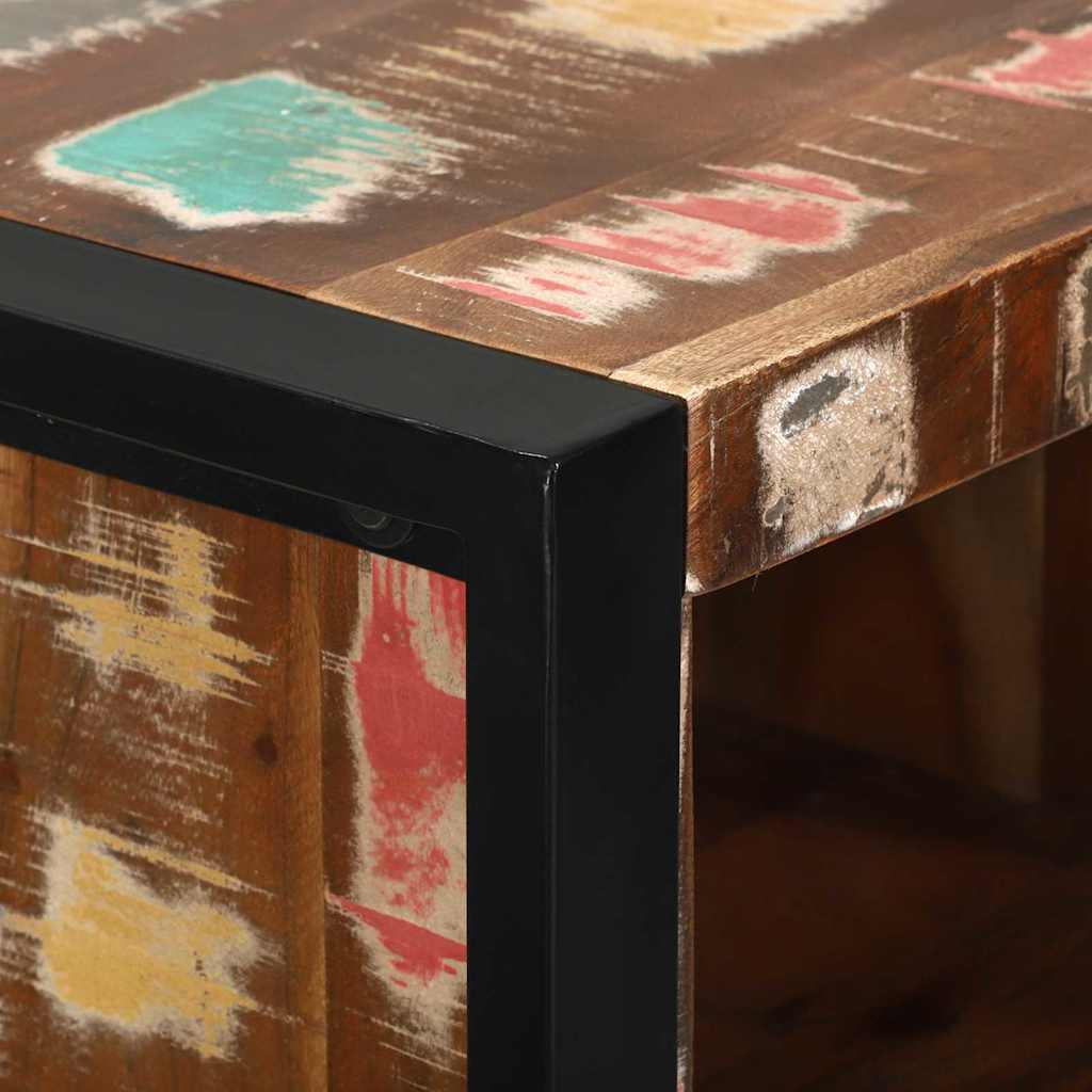 Badezimmermöbel-Set mit Regal 3 pcs Massives upgecyceltes Holz