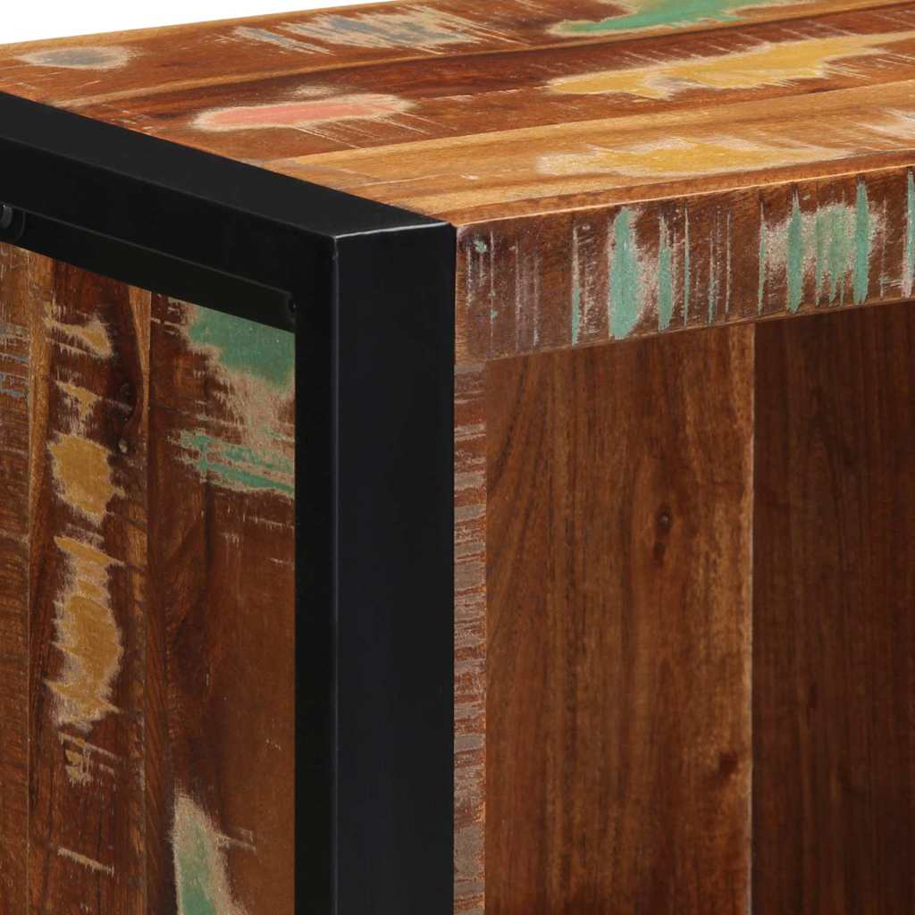 Badezimmermöbel-Set mit Regal 4 pcs Massives upgecyceltes Holz