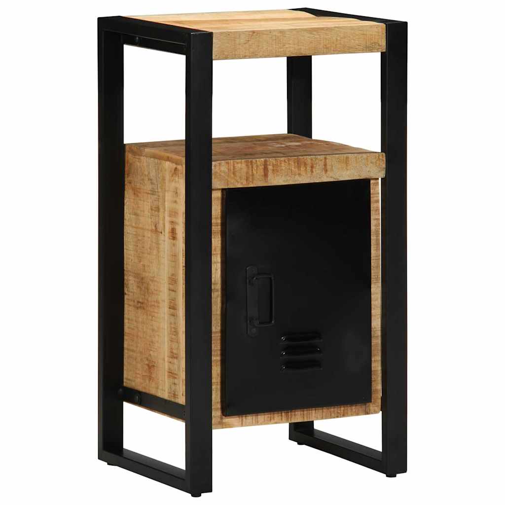 vidaXL Badezimmermöbel-Set 4 pcs Braun und Schwarz Massivholz Mango