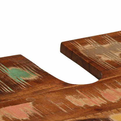 vidaXL Ensemble de meubles de salle de bain avec étagère 4 pcs Bois massif de récupération