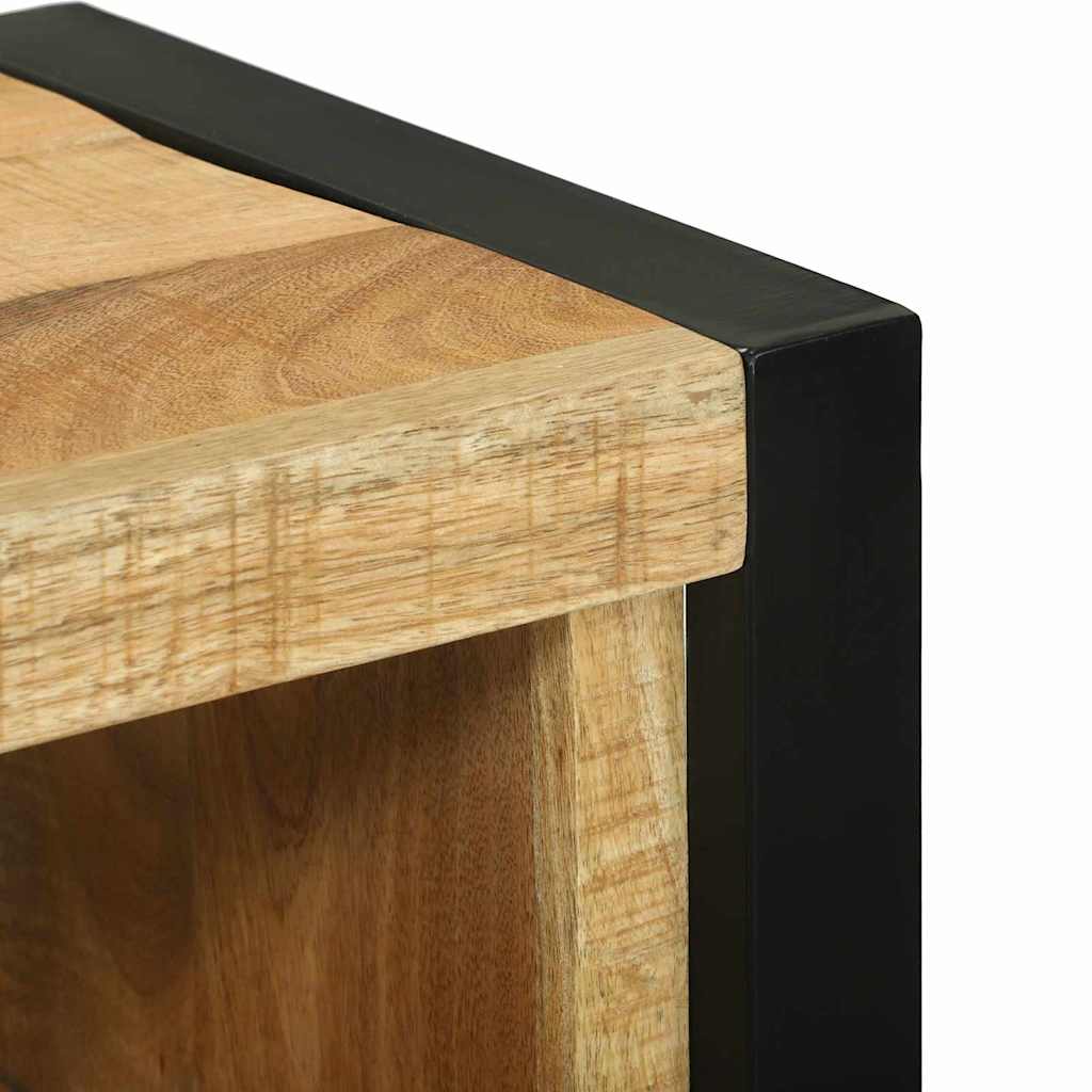 vidaXL Badezimmermöbel-Set mit Regal 4 pcs Braun Massives Mangoholz