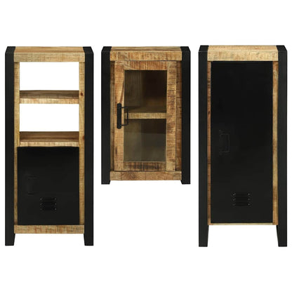 vidaXL Badezimmermöbel-Set mit Regal 3 pcs Braun Massivholz Mango