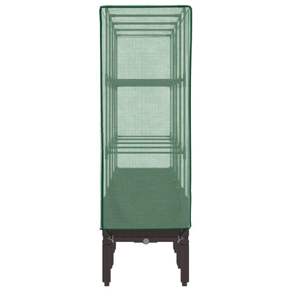 vidaXL Potager surélevé avec châssis Rattan-Optik 160x40x140 cm