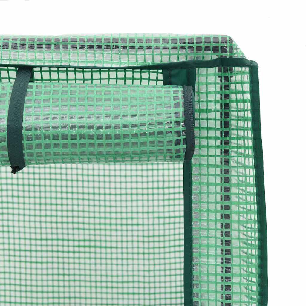 vidaXL Hochbeet mit Gewächshausabdeckung Rattanoptik 120x40x123 cm