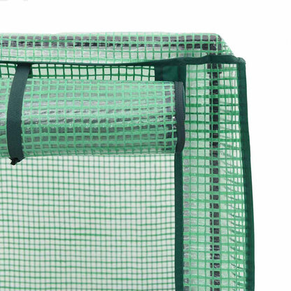 vidaXL Hochbeet mit Gewächshausabdeckung Rattanoptik 120x40x123 cm
