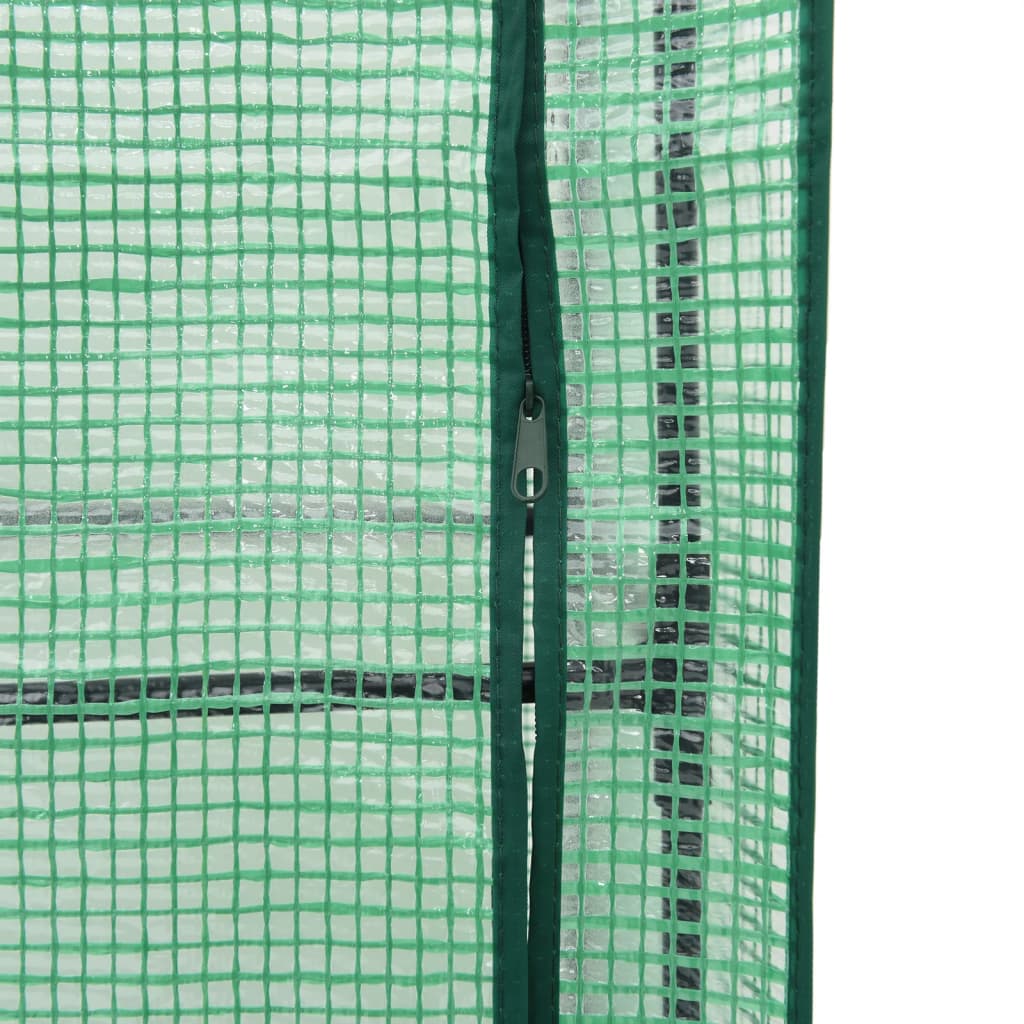 vidaXL Hochbeet mit Gewächshausabdeckung Rattanoptik 160x40x153 cm