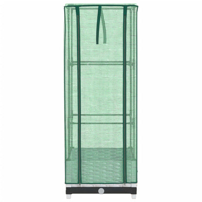 vidaXL Hochbeet mit Gewächshaus-Aufsatz Rattan-Optik 40x40x123 cm