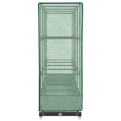 vidaXL Hochbeet mit Gewächshaus-Aufsatz Rattan-Optik 160x40x123 cm