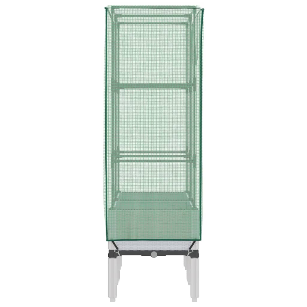 vidaXL Carré potager avec couvercle de serre aspect rotin 80x40x140 cm