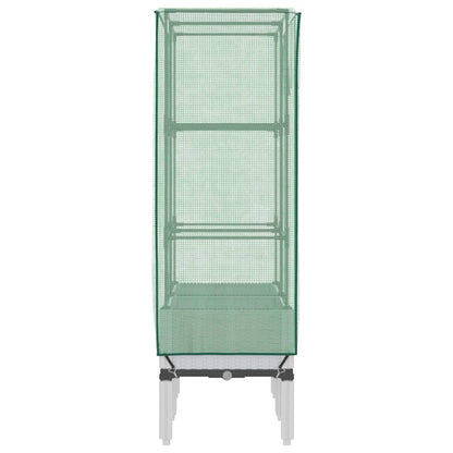 vidaXL Carré potager avec couvercle de serre aspect rotin 80x40x140 cm
