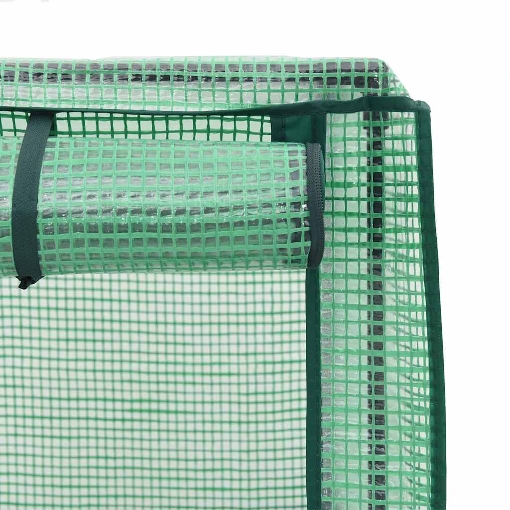 vidaXL Hochbeet mit Gewächshaus-Aufsatz Rattan-Optik 120x40x140 cm