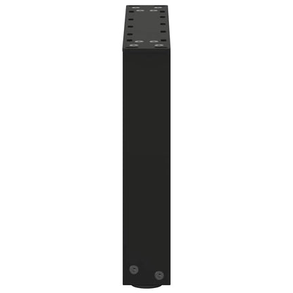 vidaXL Couchtischbeine U-Form 2 Stk. Schwarz 30x(30-31) cm Stahl