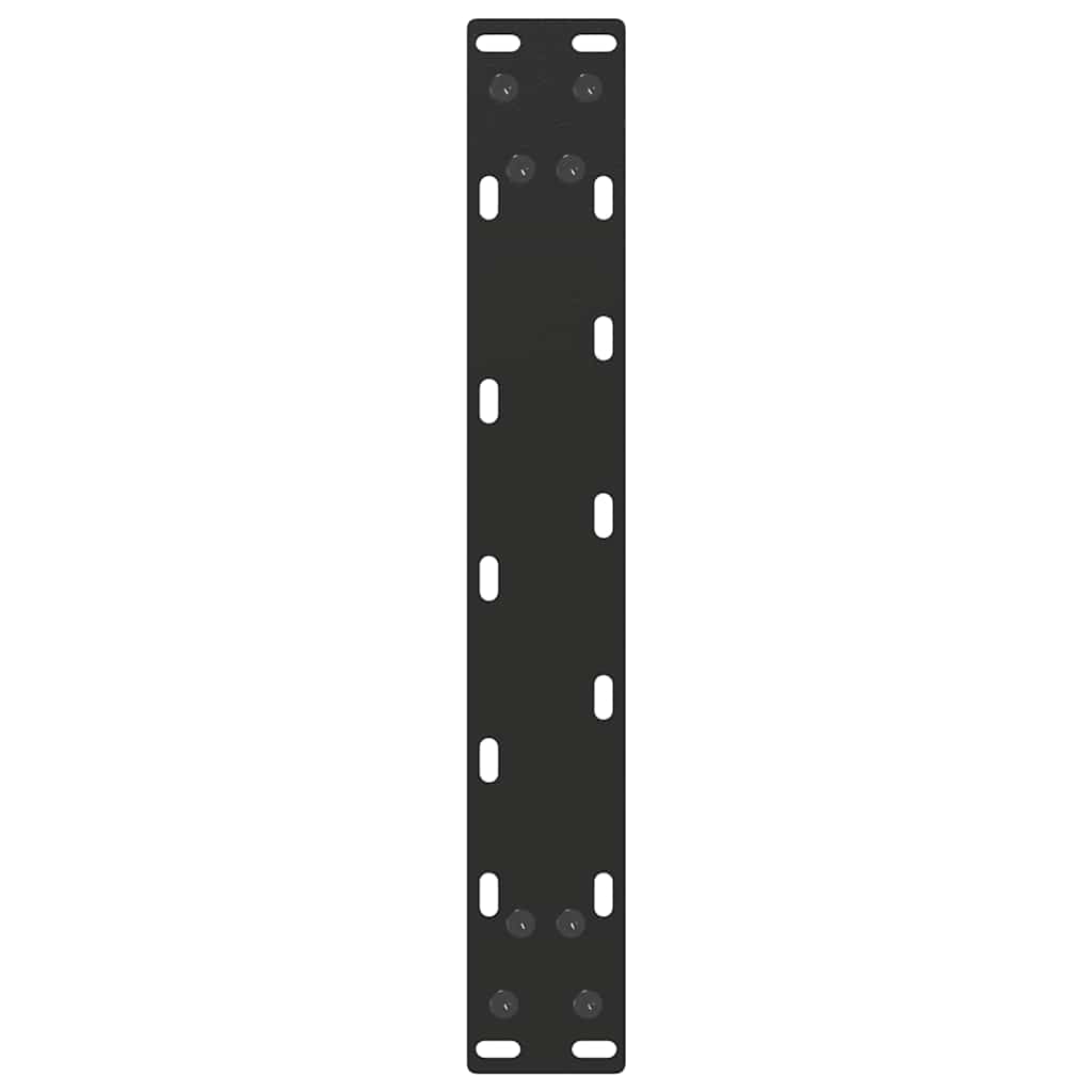 vidaXL Couchtischbeine U-Form 2 Stk. Schwarz 30x(30-31) cm Stahl