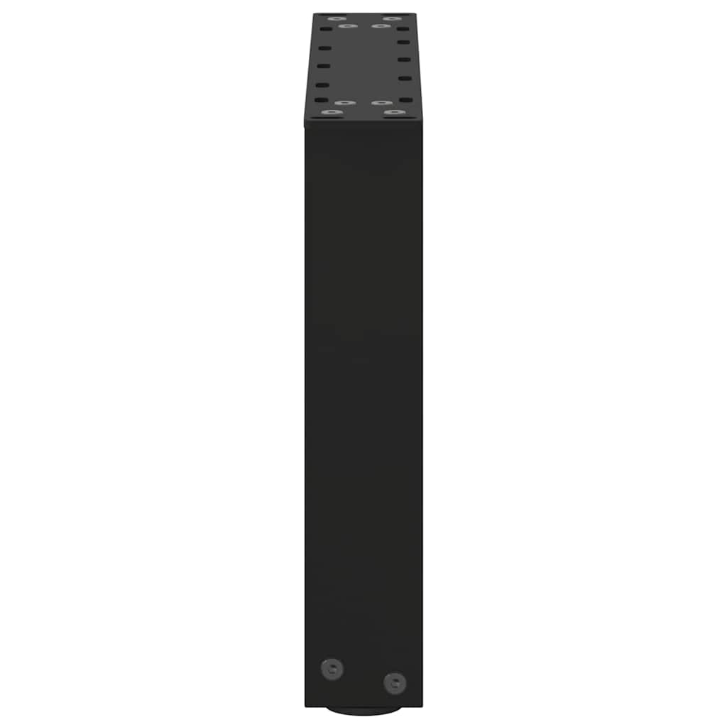 vidaXL Couchtischbeine U-Form 2 Stk. Schwarz 40x(30-31) cm Stahl