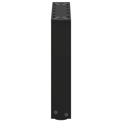 vidaXL Couchtischbeine U-Form 2 Stk. Schwarz 40x(30-31) cm Stahl