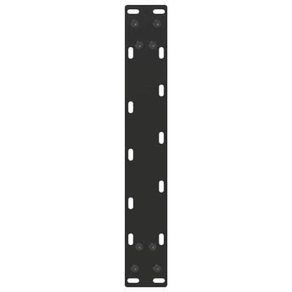 vidaXL Couchtischbeine U-Form 2 Stk. Schwarz 40x(30-31) cm Stahl