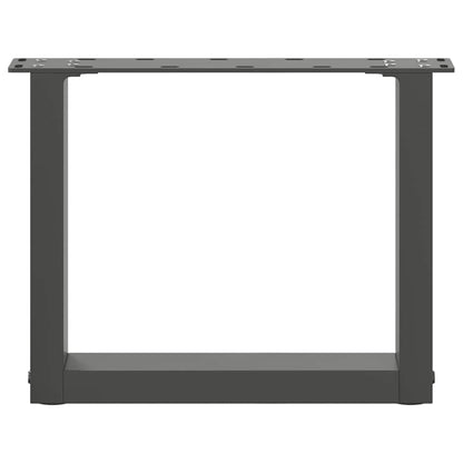 Couchtischbeine U-Form 2 Stk. Anthrazit 40x(30-31) cm Stahl