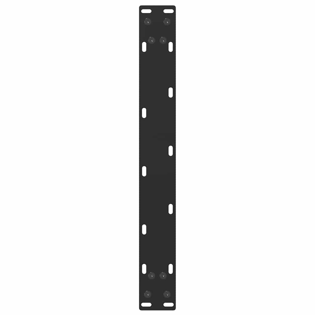 vidaXL Couchtischbeine U-Form 2 Stk. Schwarz 50x(30-31) cm Stahl