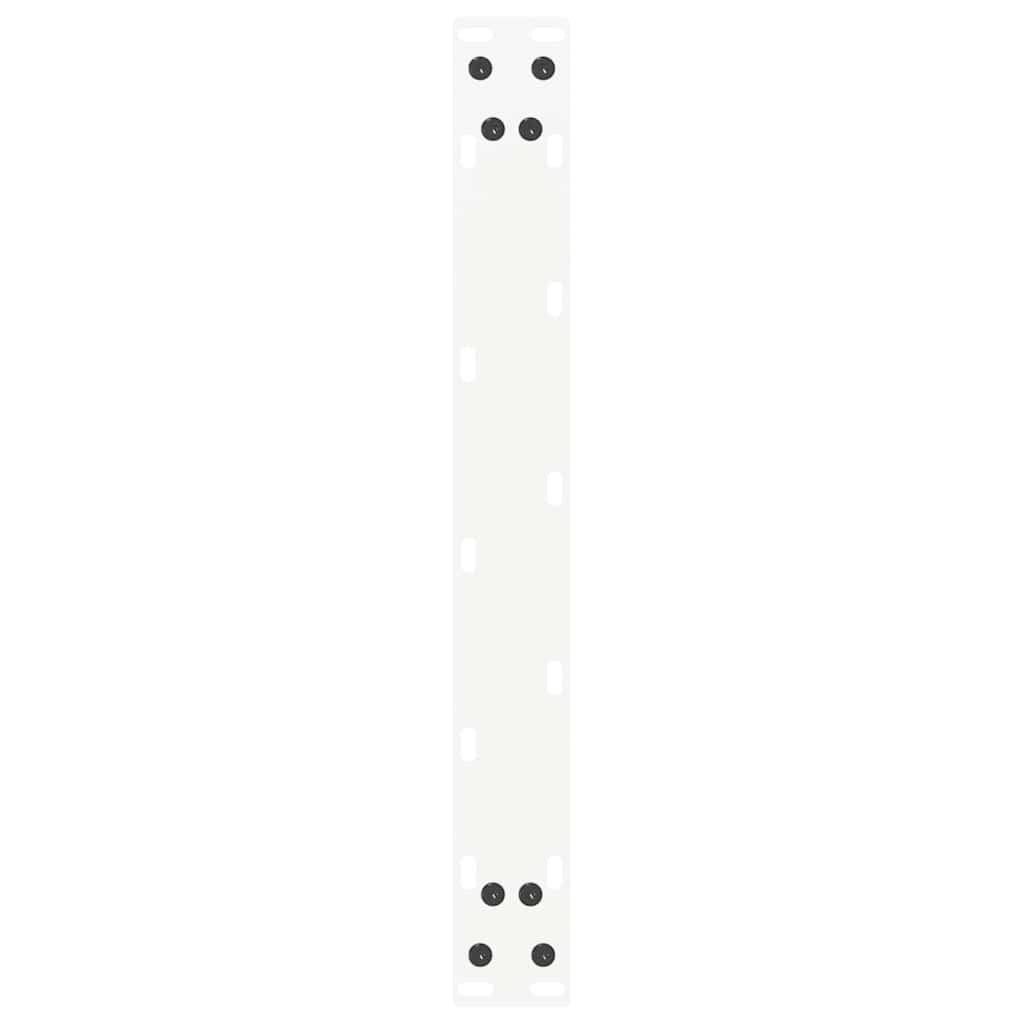 vidaXL Couchtischbeine U-Form 2 Stk. Weiß 50x(30-31) cm Stahl