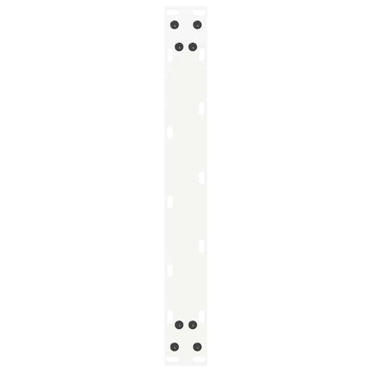 vidaXL Couchtischbeine U-Form 2 Stk. Weiß 50x(30-31) cm Stahl