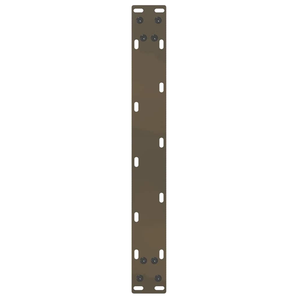 vidaXL Couchtischbeine U-Form 2 Stk. Naturstahl 50x(30-31) cm Stahl