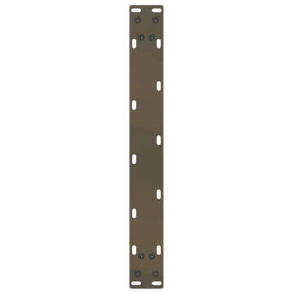 vidaXL Couchtischbeine U-Form 2 Stk. Naturstahl 50x(30-31) cm Stahl