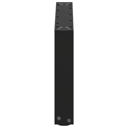 vidaXL Couchtischbeine U-Form 2 Stk. Schwarz 60x(30-31) cm Stahl