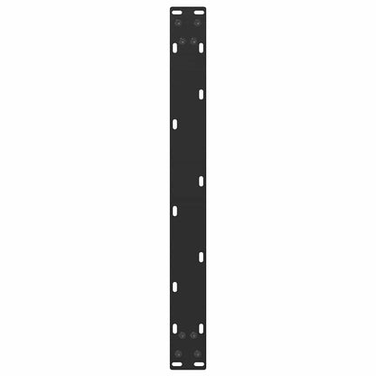 vidaXL Couchtischbeine U-Form 2 Stk. Schwarz 60x(30-31) cm Stahl