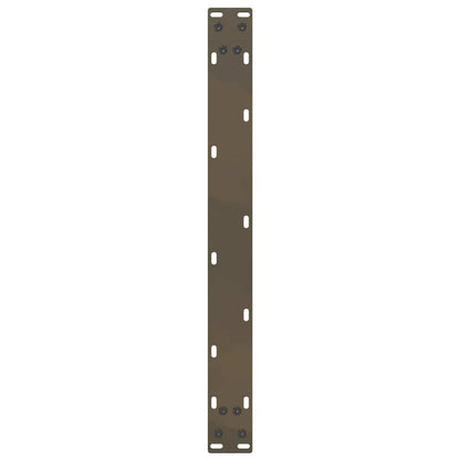 vidaXL Couchtischbeine U-Form 2 Stk. Naturstahl 60x(30-31) cm Stahl