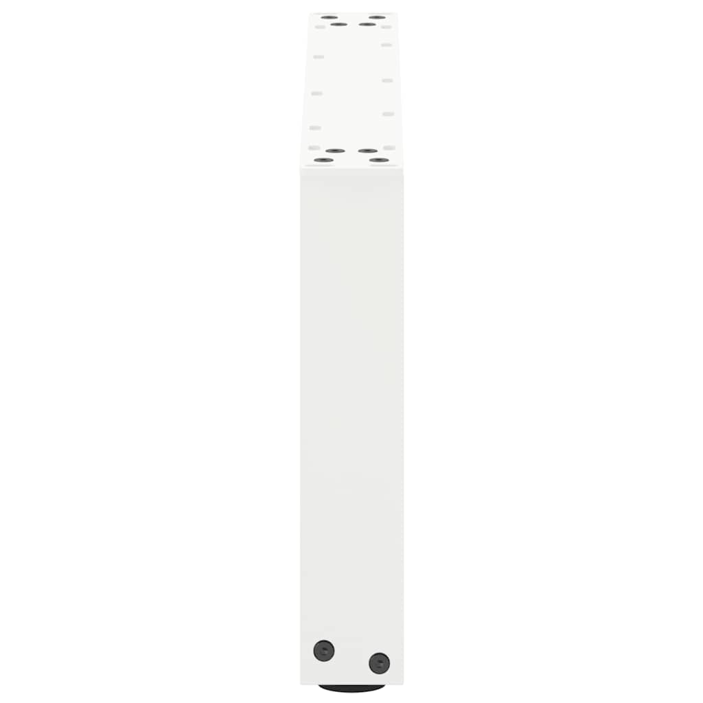 vidaXL Couchtischbeine U-Form 2 Stk. Weiß 70x(30-31) cm Stahl