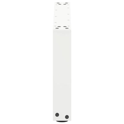 vidaXL Couchtischbeine U-Form 2 Stk. Weiß 70x(30-31) cm Stahl