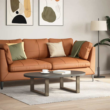 vidaXL Couchtischbeine U-Form 2 Stk. Naturstahl 70x(30-31) cm Stahl