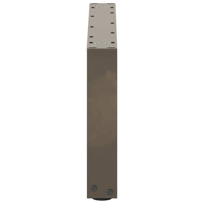 vidaXL Couchtischbeine U-Form 2 Stk. Naturstahl 70x(30-31) cm Stahl