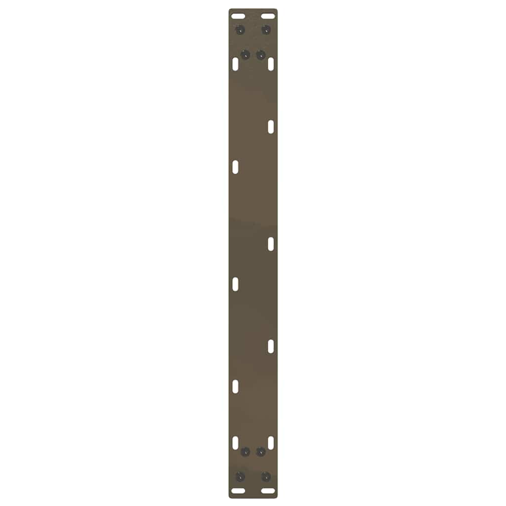 vidaXL Couchtischbeine U-Form 2 Stk. Naturstahl 70x(30-31) cm Stahl