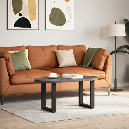 vidaXL Couchtischbeine U-Form 2 Stk. Schwarz 28x(42-43) cm Stahl